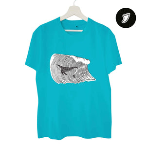 Big Whale Surfing Man T-Shirt