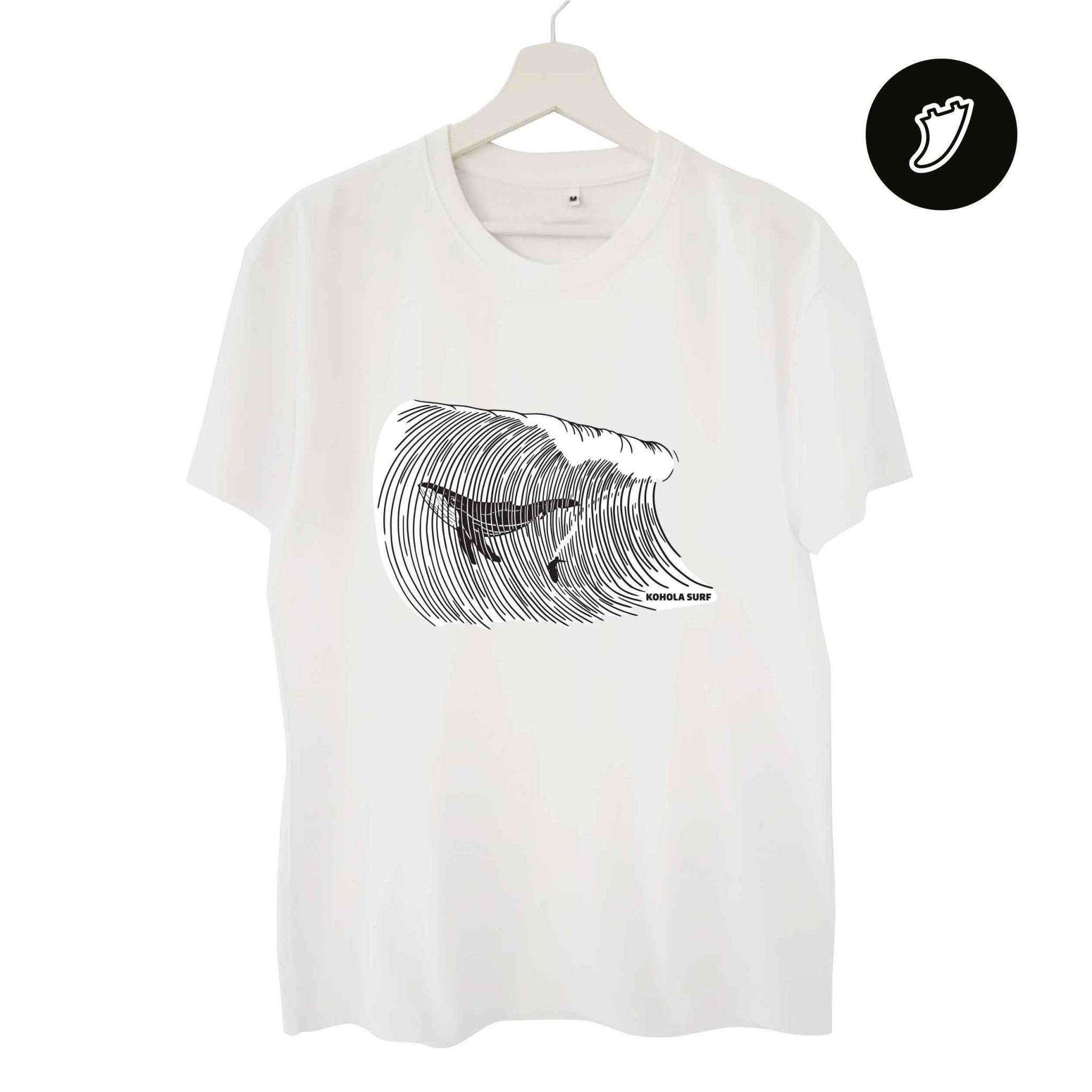 Big Whale Surfing Man T-Shirt