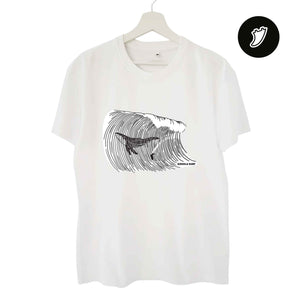Big Whale Surfing Man T-Shirt