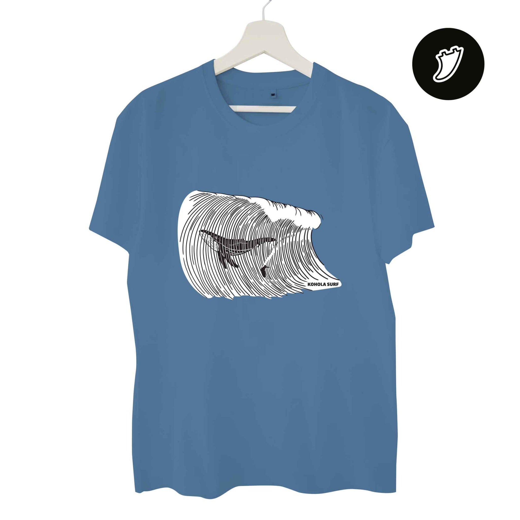 Big Whale Surfing Man T-Shirt