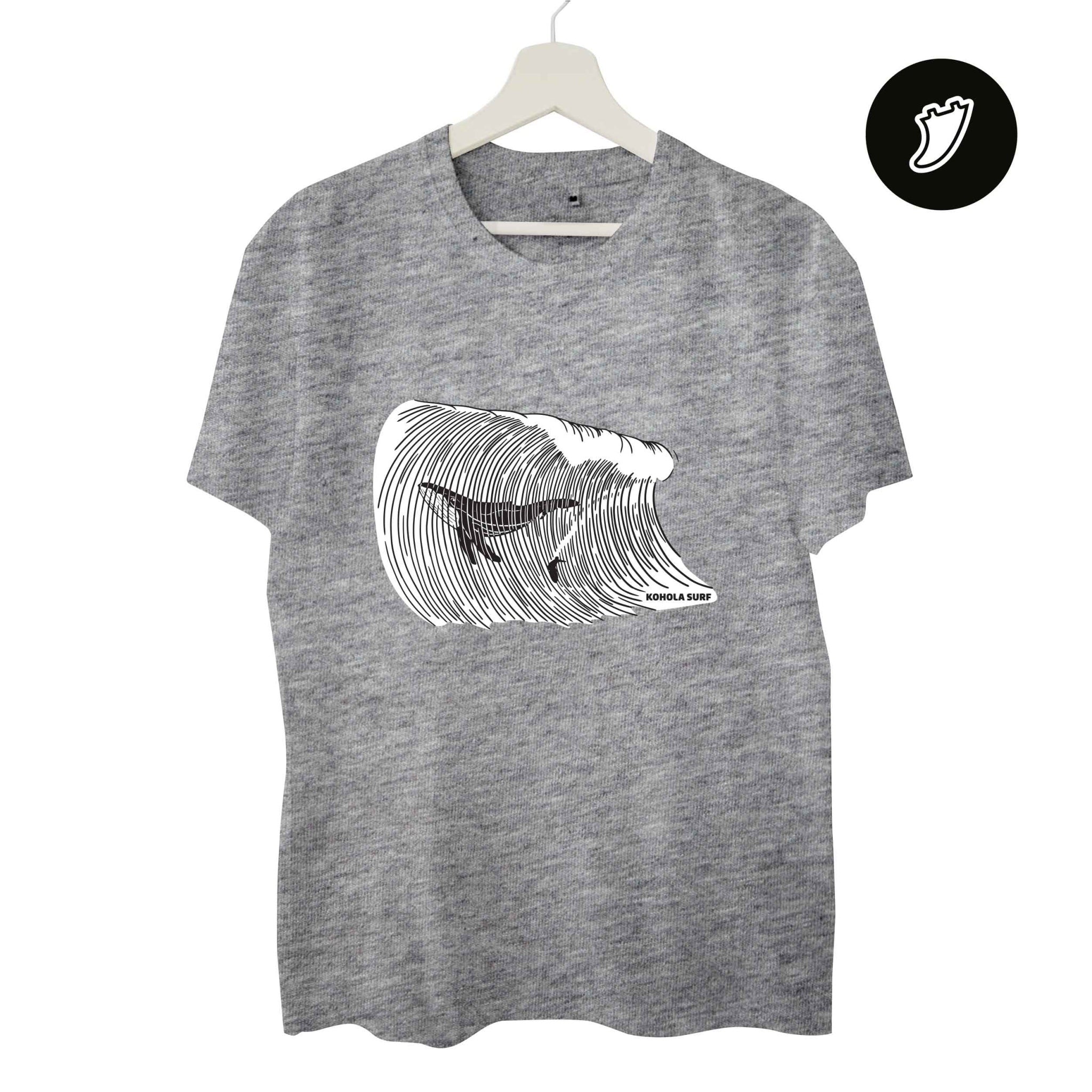 Big Whale Surfing Man T-Shirt