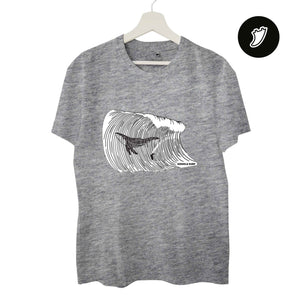 Big Whale Surfing Man T-Shirt