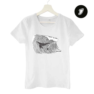 Big Whale Surfing Woman T-Shirt