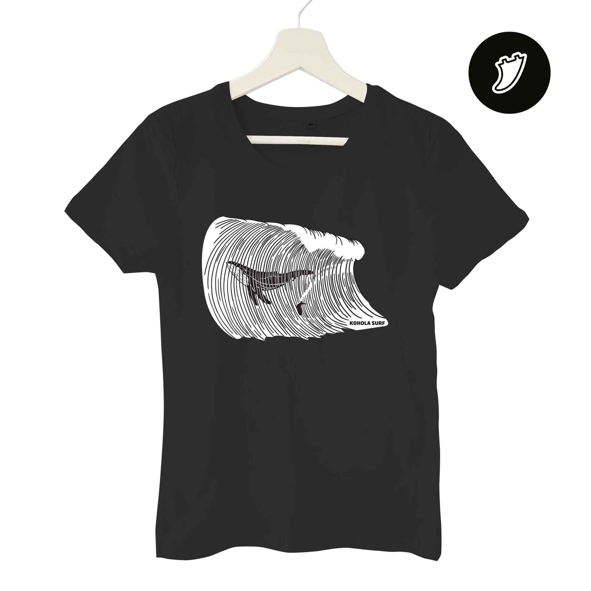 Big Whale Surfing Woman T-Shirt