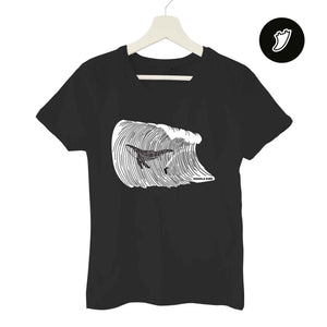 Big Whale Surfing Woman T-Shirt