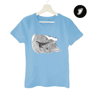 Big Whale Surfing Woman T-Shirt