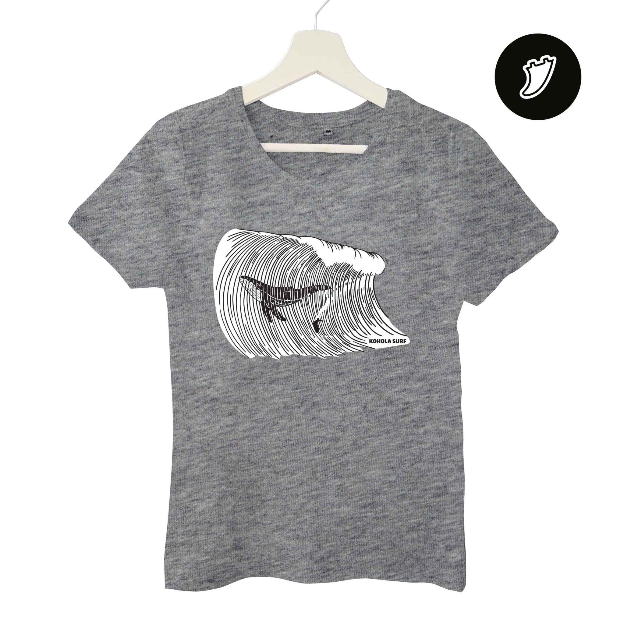 Big Whale Surfing Woman T-Shirt