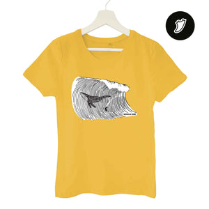 Big Whale Surfing Woman T-Shirt