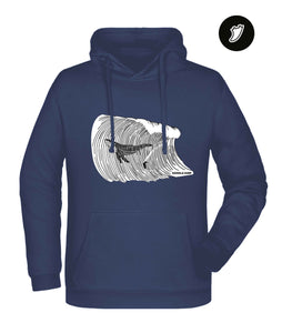 Big Whale Surfing Unisex Hoodie