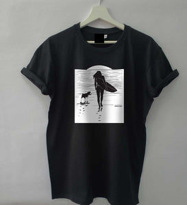 Surf Dog Loose Fit Woman T-Shirt