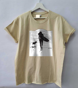 Surf Dog Loose Fit Woman T-Shirt