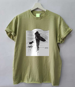 Surf Dog Loose Fit Woman T-Shirt