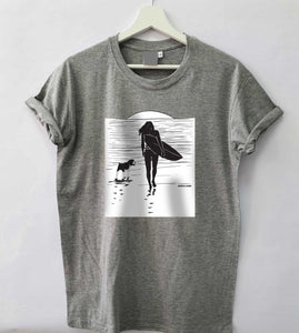 Surf Dog Loose Fit Woman T-Shirt