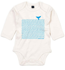 Whale & Waves Baby Long-Sleeved Body