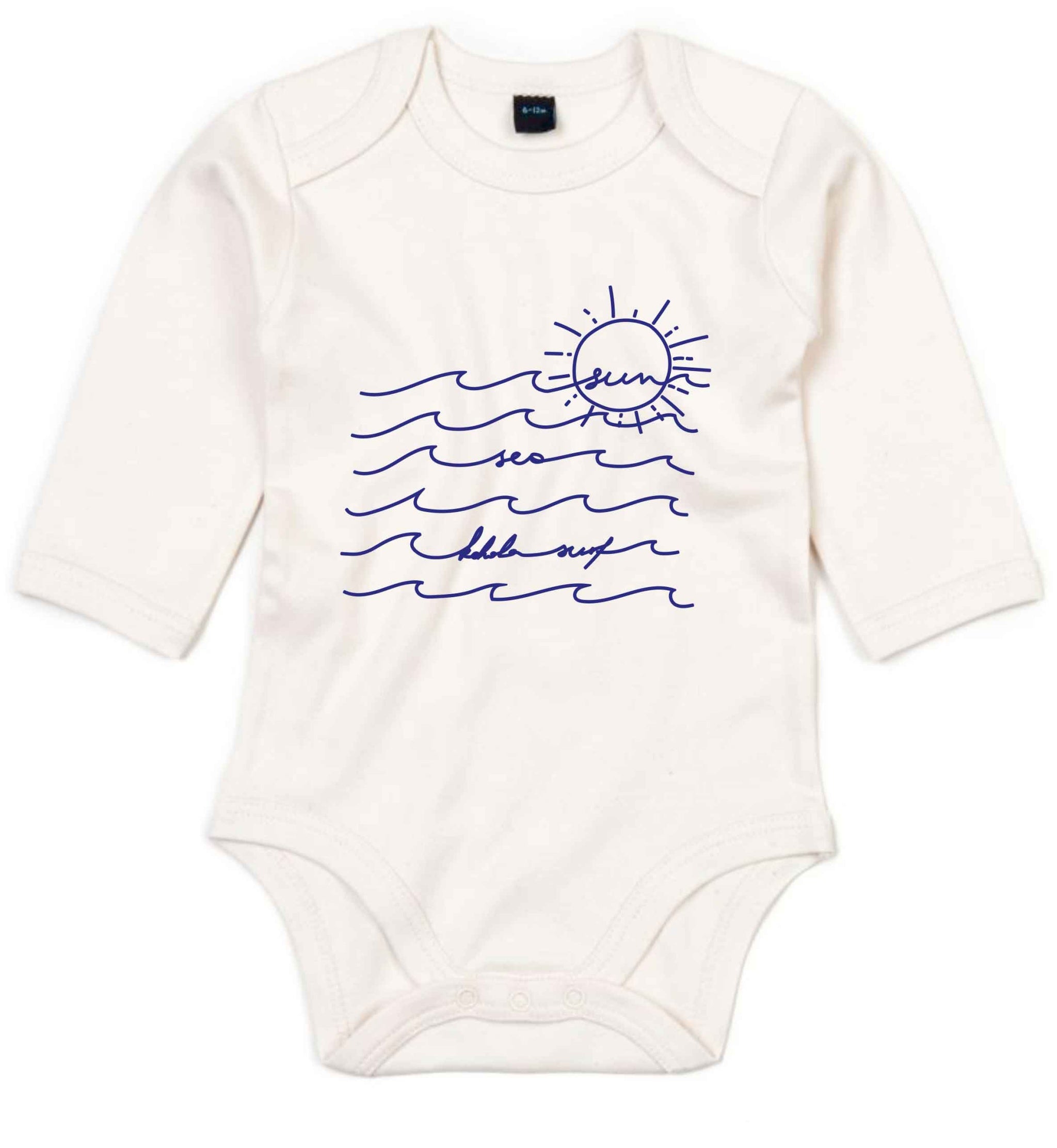 Sea, Sun, Surf Baby Long-Sleeved Body