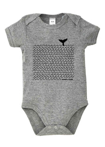 Whale & Waves Baby Short-Sleeved Body