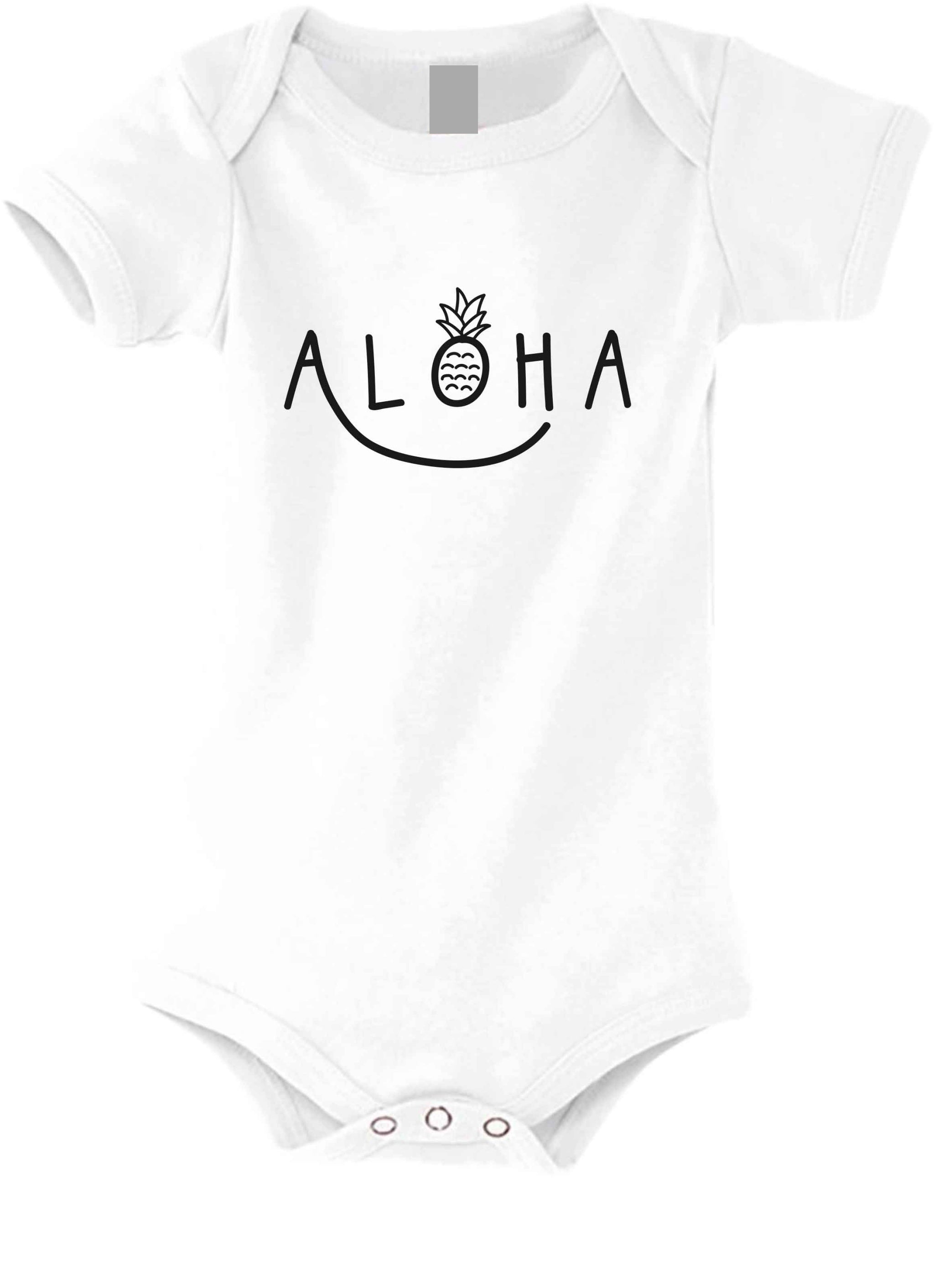 Aloha Smile Baby Short-Sleeved Body