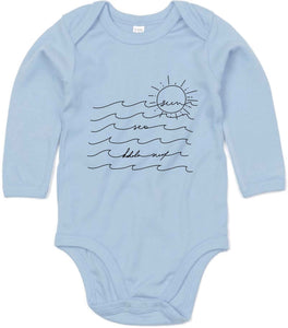 Sea, Sun, Surf Baby Long-Sleeved Body