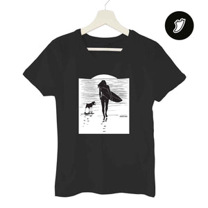 Surf Dog Woman T-Shirt