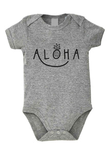 Aloha Smile Baby Short-Sleeved Body