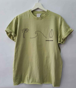 Palm trees & Waves Loose Fit Woman T-Shirt