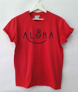 Aloha Smile Loose Fit Woman T-shirt