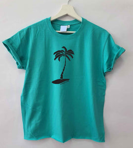 Tropic Palm Loose Fit Woman T-Shirt