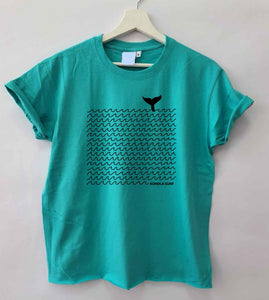 Whale & Waves Loose Fit Woman T-Shirt