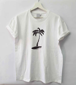 Tropic Palm Loose Fit Woman T-Shirt